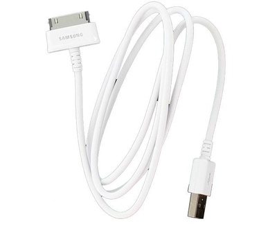 Samsung Originele Galaxy Tab 30-Pins Data + oplaadkabel 1 meter - Wit