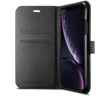 Spigen Apple iPhone X Hoesje Wallet S  Zwart
