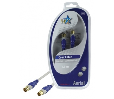 HQ Products Coax(m)/Coax(f), 1.5m