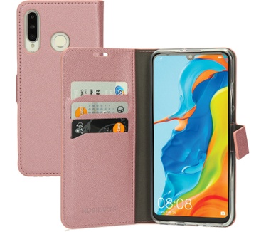 Mobiparts Saffiano Wallet Case Huawei P30 Lite Pink