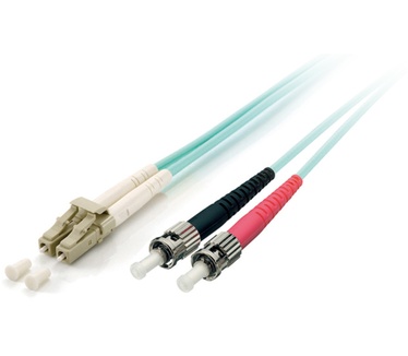 Equip LC/ST Fiber Optic Patch Cable, OM3, 15m