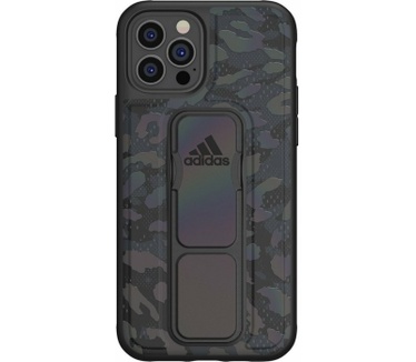 Adidas Grip Leopard Back Case - iPhone 12/12 Pro (6.1") - Zwart Zwart