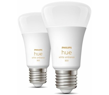 Philips Hue Philips Hue White Ambiance E27 800 lumen Bluetooth 2-pack