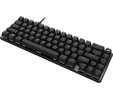 Corsair K65 PRO MINI RGB 65% Optical Mechanical Gaming Keyboard - OPX Schakelaars - PBT Double-Shot Keycaps - iCUE Compatibel - QWERTY NA Layout - Zwart