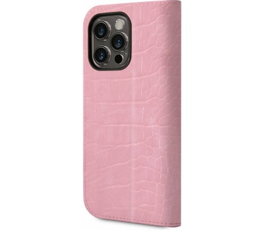 Guess PU Crocodile Book Case - Apple iPhone 14 Pro (6.1") - Roze Roze