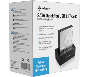Sharkoon SATA QuickPort USB 3.1 Type C