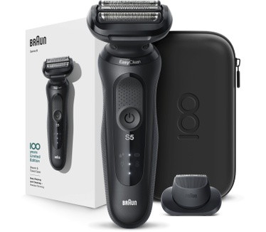 Braun Series 5 Elektrisch Scheerapparaat, Design Editie met Reisetui - Zwart