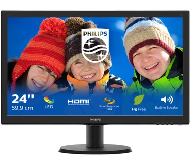 Philips 243V5LHAB5 Zwart