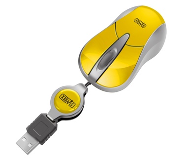 Sweex Mini Optische USB Muis - Mango Yellow
