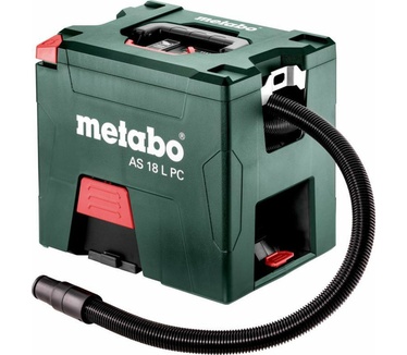 Metabo AS 18 L PC Droogzuiger Set 7.50 l Zonder accu, Stofklasse L gecertificeerd