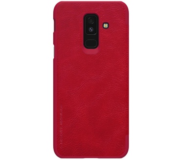 Nillkin Qin PU Leather Book Case - Samsung Galaxy A6 Plus - Rood  Rood