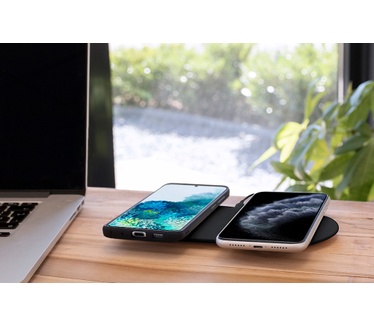Mobiparts Dual Fast Wireless Charging Pad Black