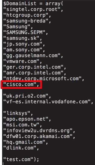 Talos CCleaner domeinen
