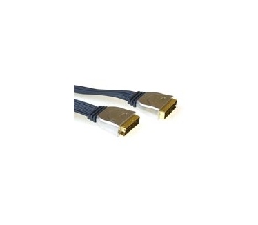 Intronics Gold plated platte scartkabel