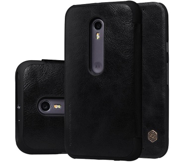 Nillkin Qin PU Leder Book Case Motorola Moto G 3rd Gen. - Zwart