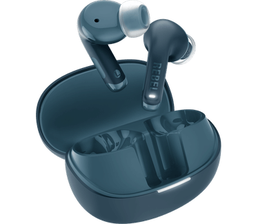 Hama Fresh 'n Rebel Twins Fuse 2 - Draadloze oordopjes - Noise Cancelling oortjes met 36 uur speeltijd - Met Microfoon en App - Steel Blue Groen