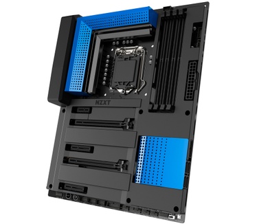 NZXT N7 Z370 Heatsink Cover - Glossy Blue
