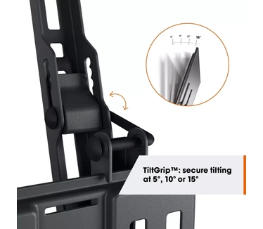 Vogel's TVM 1415 kantelbare TV beugel voor 32-65 inch televisies, Max. 25 kg, TV steun met een maximale VESA 400x400, Geschikt voor alle TV merken