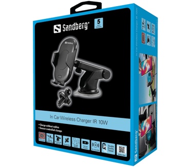 Sandberg In Car Wireless Charger IR 10W