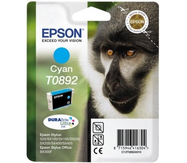 Epson inktpatroon Cyan T0892 DURABrite Ultra Ink