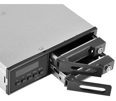 Silverstone SST-FSR202 5.25 Zoll Hot-Swap RAID 0/1 für 2x 2.5 - Laufwerks-Gehäuse - 2,5\"