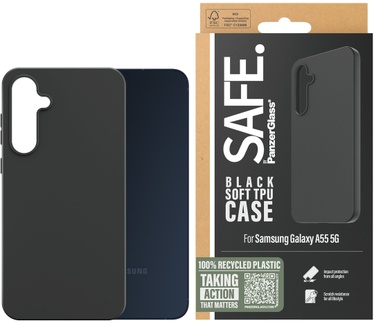 PanzerGlass SAFE. by Case Samsung New A54 5G Black (Samsung - Galaxy A55 5G) Transparant