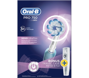 Oral-B PRO 750 Sensi Ultrathin Elektrische Tandenborstel Powered By Braun