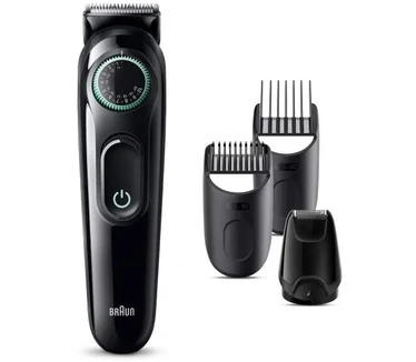 Braun Series 3 Series 3 BT3421 Baardtrimmer, trimmer/tondeuse voor heren, tondeuse met ultrascherp lemmet, 40 lengte-instellingen, 50 minuten draadloze looptijd, vaderdagcadeau,