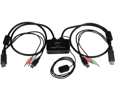 Startech.com 2-poorts USB DisplayPort-kabel KVM-switch met audio en remote switch – met USB-voeding