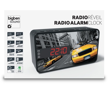 Bigben Interactive Stijlvolle wekkerradio met LED display - New Yorkse taxi