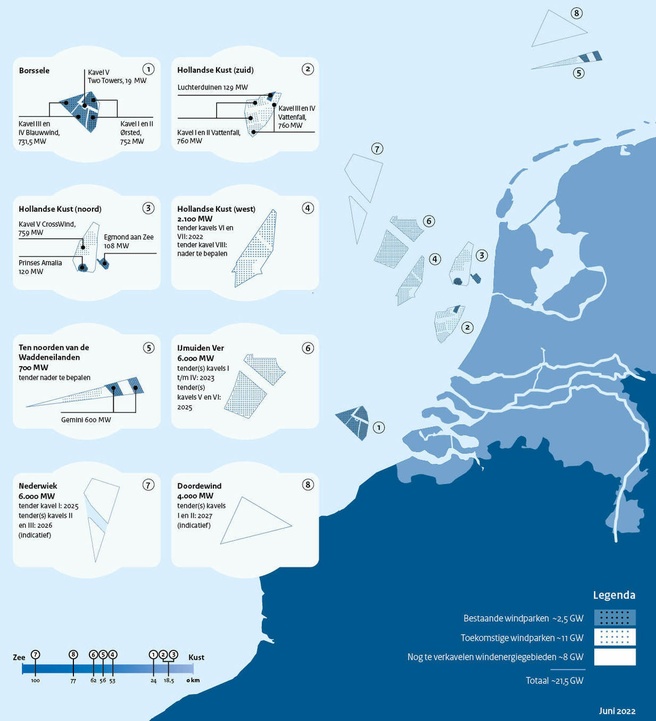 Windenergie op zee (juni 2022)