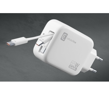 Cellular Line Retractable Power 65W