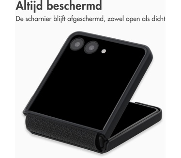 Accezz Grid Backcover voor de Samsung Galaxy Z Flip 8 - Zwart