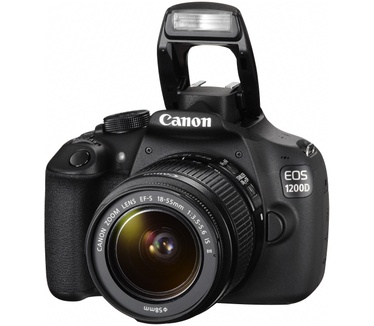 Canon EOS 1200D + EF-S 18-55mm f/3.5-5.6 IS II Zwart