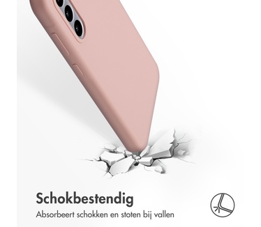 Accezz Liquid Silicone Backcover Samsung Galaxy A56 - Roze