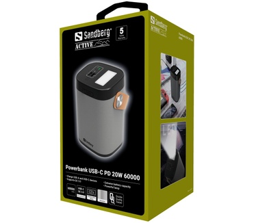 Sandberg Powerbank USB-C PD 20W 60000