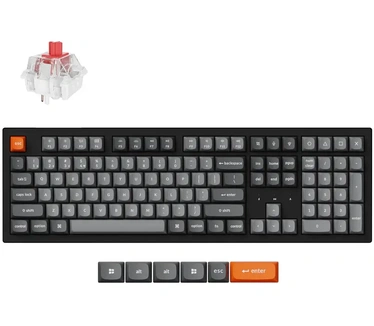 Keychron K10 Max RGB Backlight Brown Switch - Black