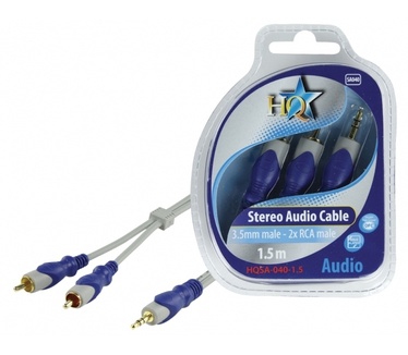 HQ Products 3.5mm/2x RCA, 1.5m