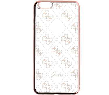 Guess 4G Folio TPU BackCover voor Apple iPhone 6(S) 4,7" - Roségoud