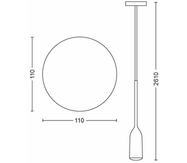 Philips Hue Devote Hanglamp - Wit