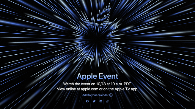 Evento scatenato Apple il 18 ottobre 2021