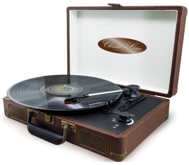 Soundmaster VCS3 Koffermodel platenspeler met 3 LP’s , opbergkoffer en schoonmaakset