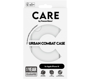 PanzerGlass CARE by PG Transparent iPhone16 6.1 (Apple - iPhone 2024 6.1'') Transparant