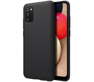 Nillkin Frosted Shield Hard Case - Samsung Galaxy A02s - Zwart Zwart