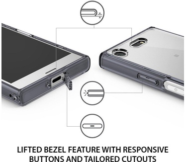 Ringke Fusion Sony Xperia XZ1 Compact Hoesje Clear (Xperia XZ1 Compact) Transparant