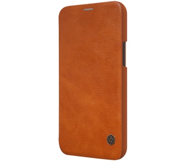Nillkin Qin PU Book Case - Apple iPhone 12 Pro Max (6.7") - Bruin Bruin