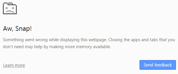 Chrome crash