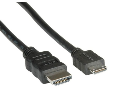 Value Monitorkabel HDMI High Speed HDMI Male - Mini HDMI Male 2,0m