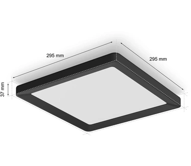 Philips Hue Tento Vierkant | White and Color Ambiance | Klein Zwart