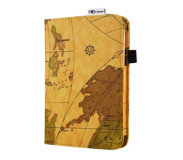i12Cover Retro Case Samsung Galaxy Tab 3 Lite 7.0 Worldmap Design
